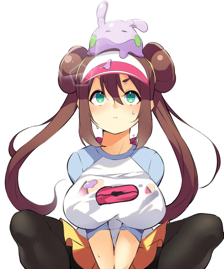 rosa and goomy (pokemon and 1 more) drawn by mituyota_76