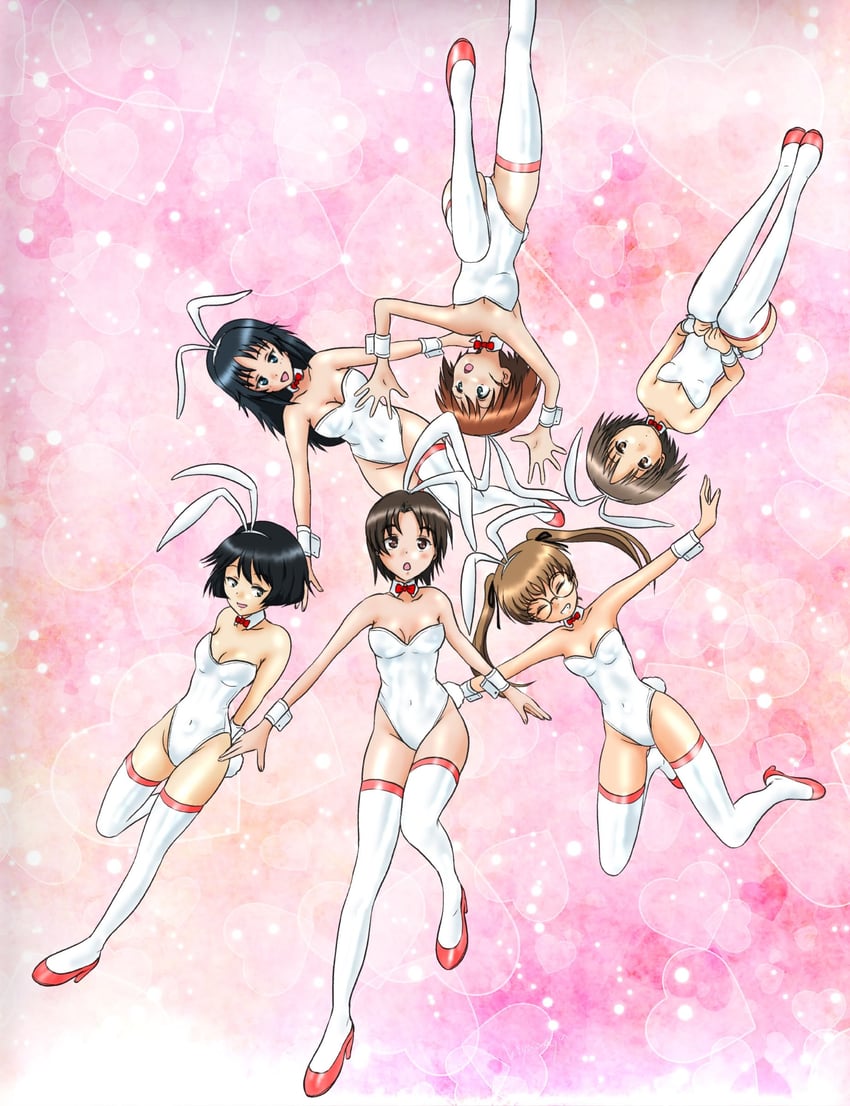 sawa azusa, utsugi yuuki, yamagou ayumi, sakaguchi karina, oono aya, and 1 more (girls und panzer) drawn by hiyama_yuu_(wee259hiyama)
