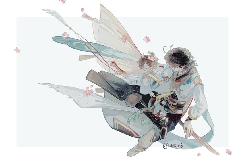 male master and taibai duck (the tale of food) drawn by shuling