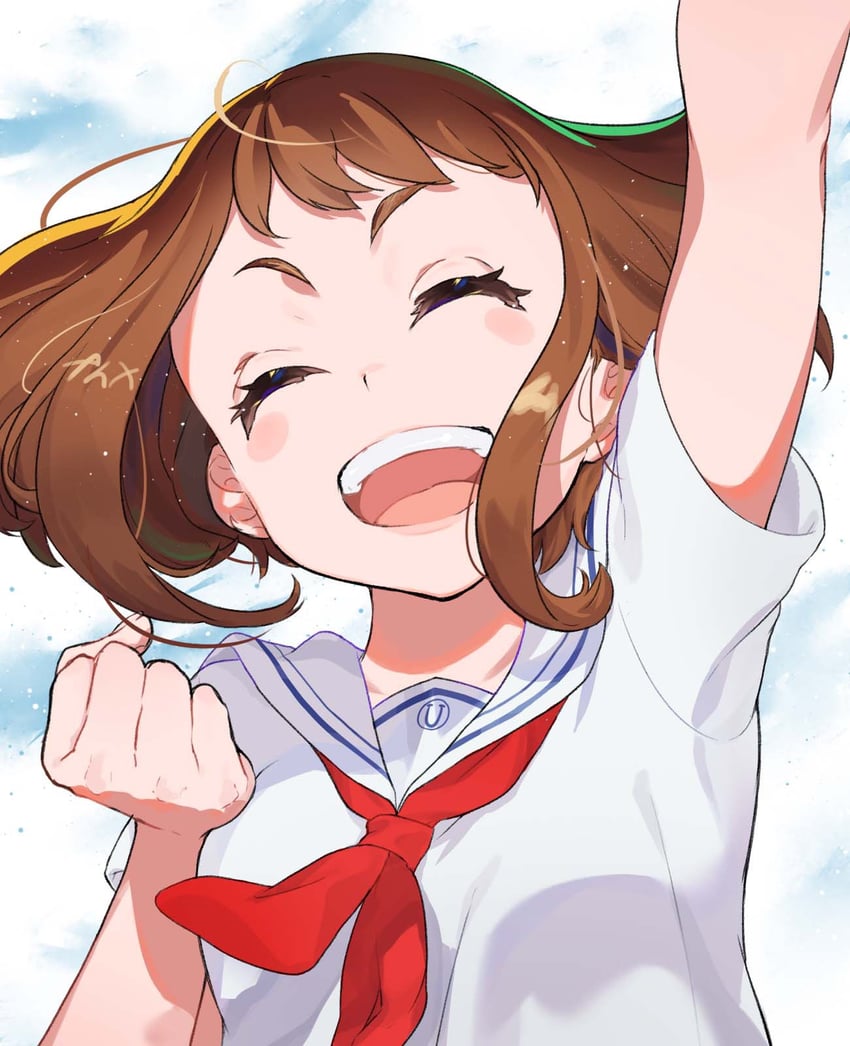 uraraka ochaco (boku no hero academia) drawn by yume_ngze3355
