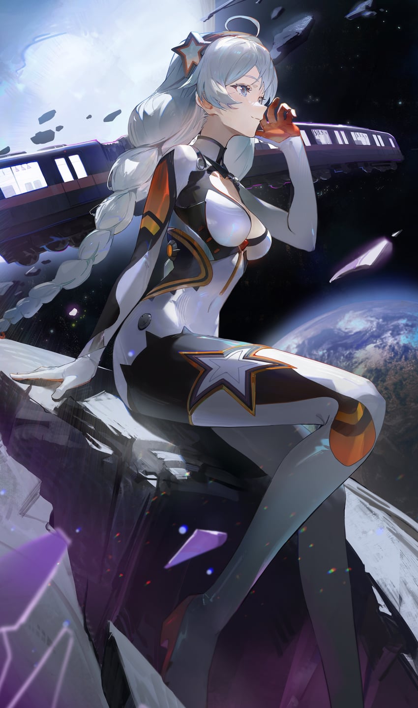 kiana kaslana (honkai and 1 more) drawn by lard_(kumazakiyuta)
