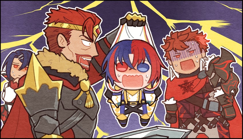 male alear, alcryst, diamant, and morion (fire emblem and 1 more) drawn by kszm_fe