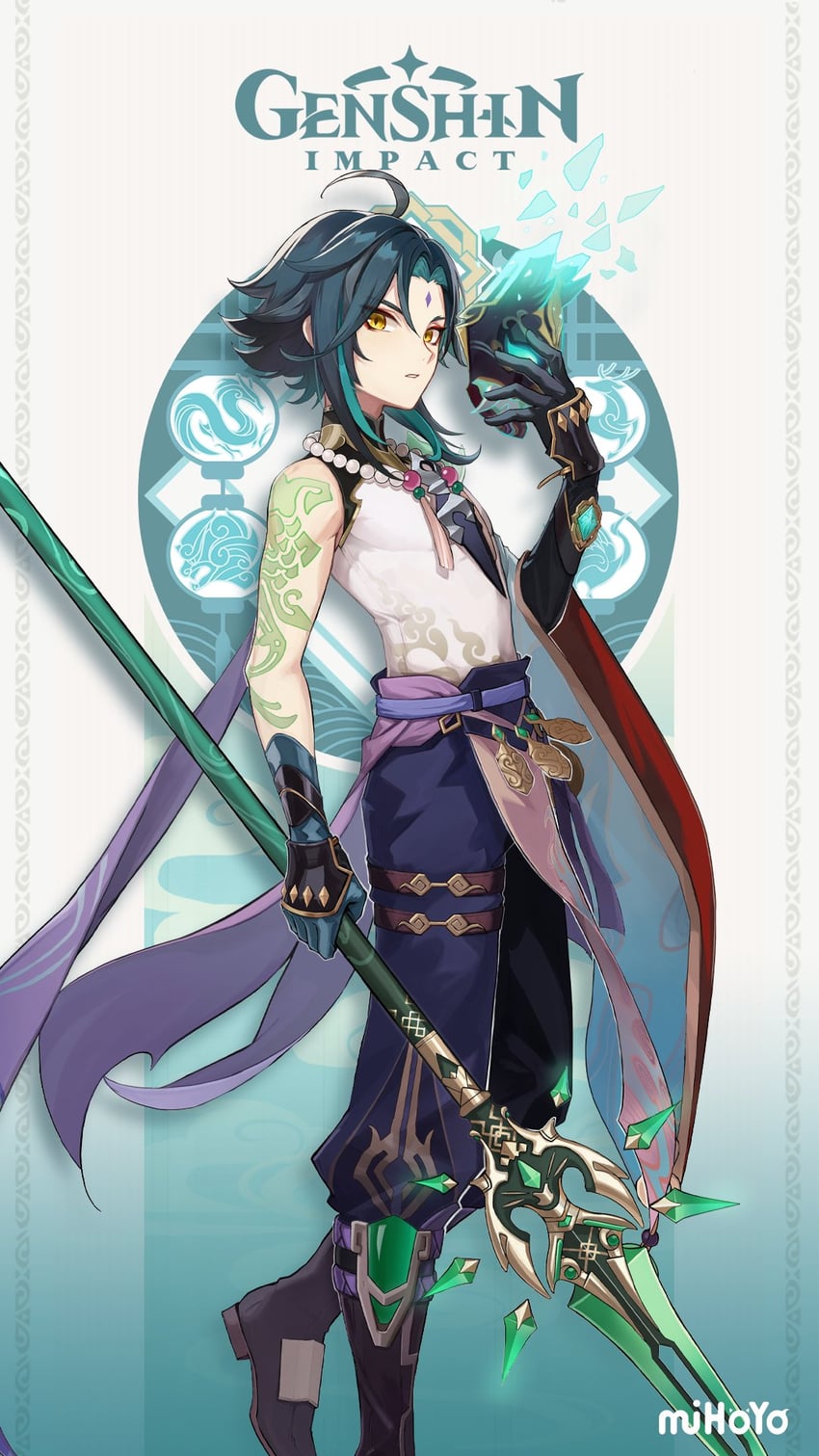 xiao (genshin impact) drawn by cici