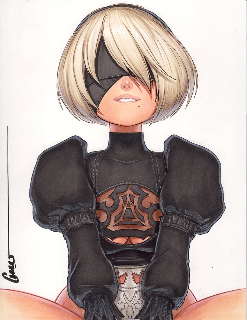 2b (nier and 1 more) drawn by omar_dogan