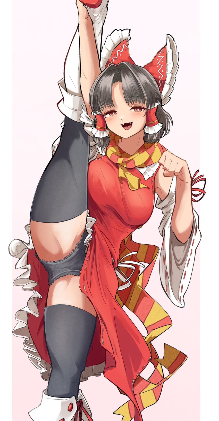 hakurei reimu and benikurage (touhou and 1 more) drawn by odoro_(nicoseiga81184094)