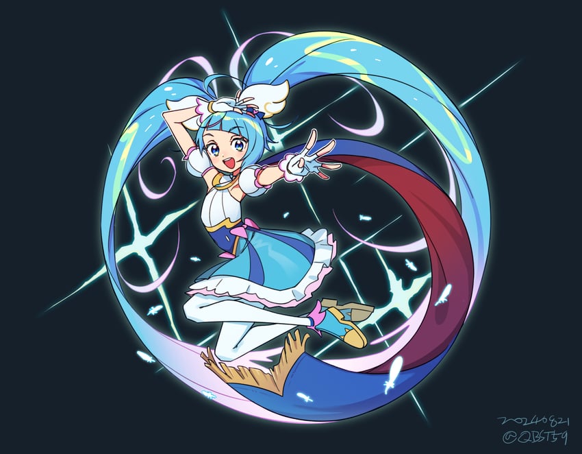 sora harewataru and cure sky (precure and 1 more) drawn by sabum