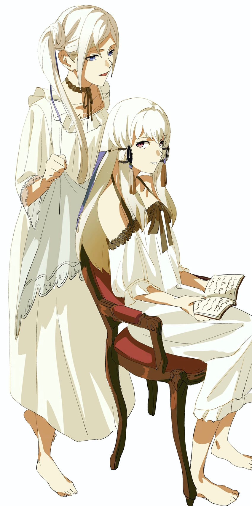 edelgard von hresvelg and lysithea von ordelia (fire emblem and 1 more) drawn by nakmini