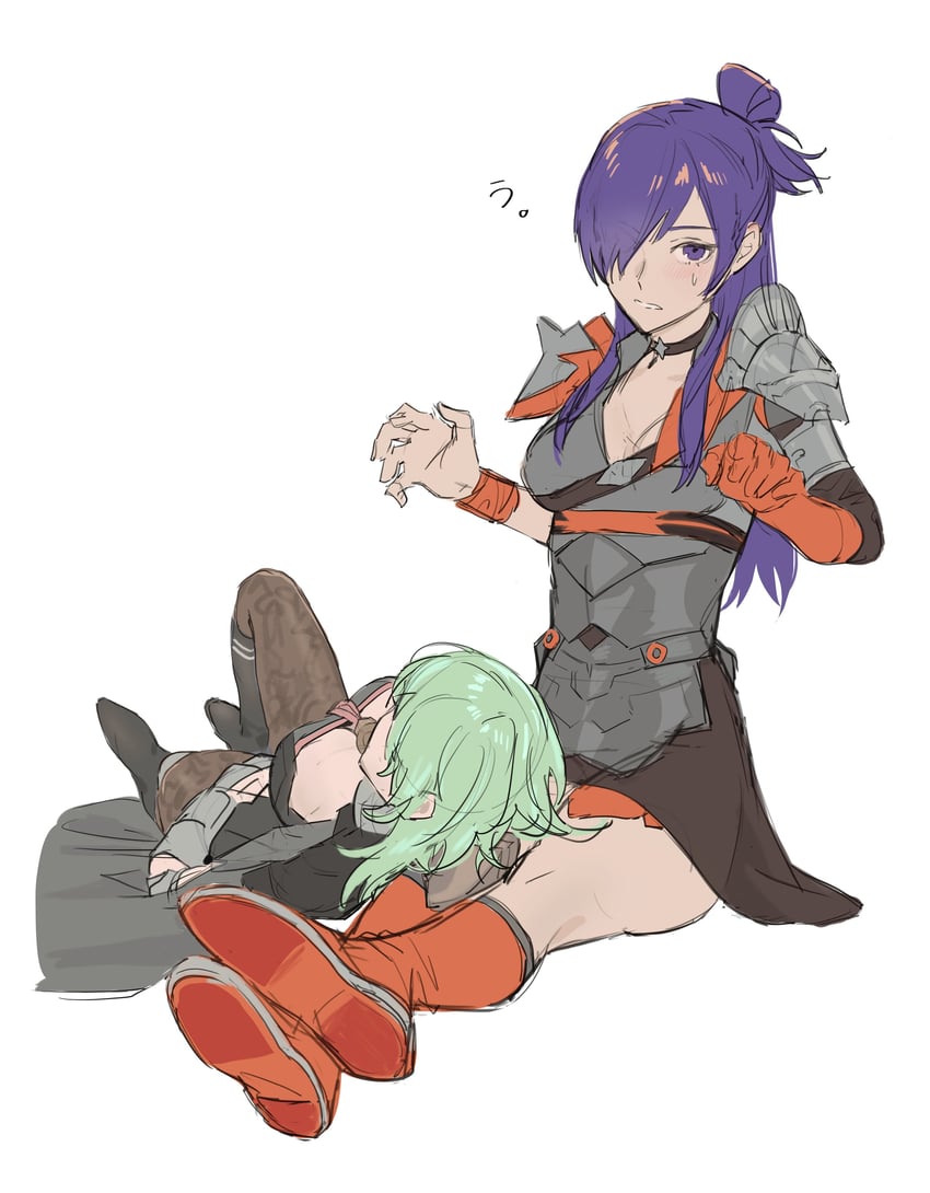 female byleth and female shez (fire emblem and 2 more) drawn by toho10min