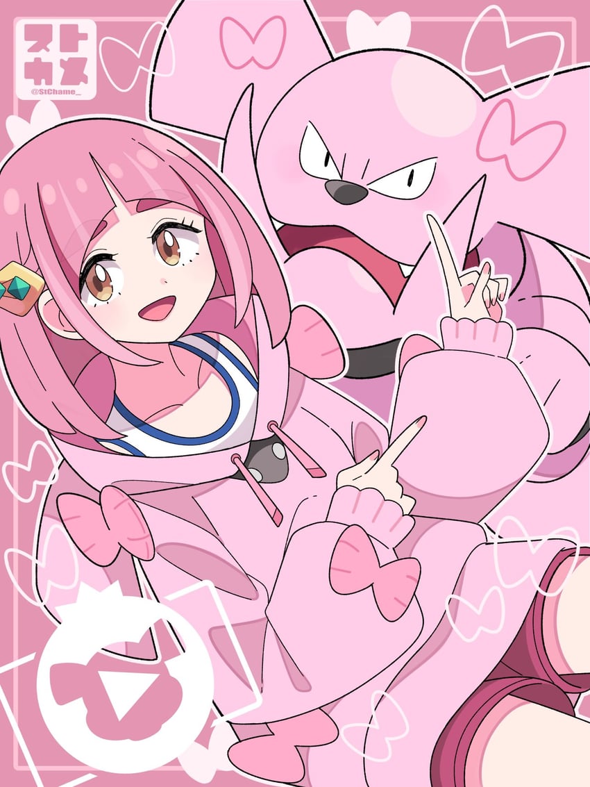 lacey and granbull (pokemon and 1 more) drawn by stchame