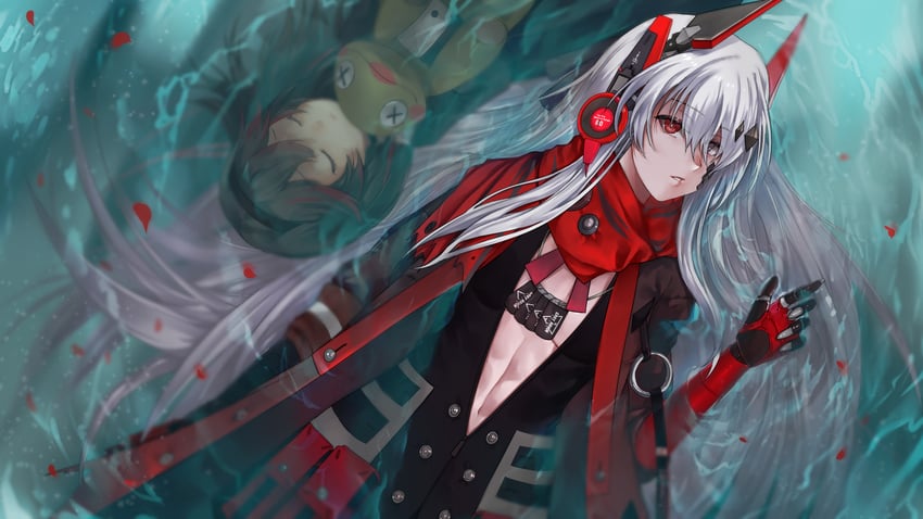lucia, alpha, and alpha: crimson abyss (punishing: gray raven) drawn by suzume_(darknightsparrow)