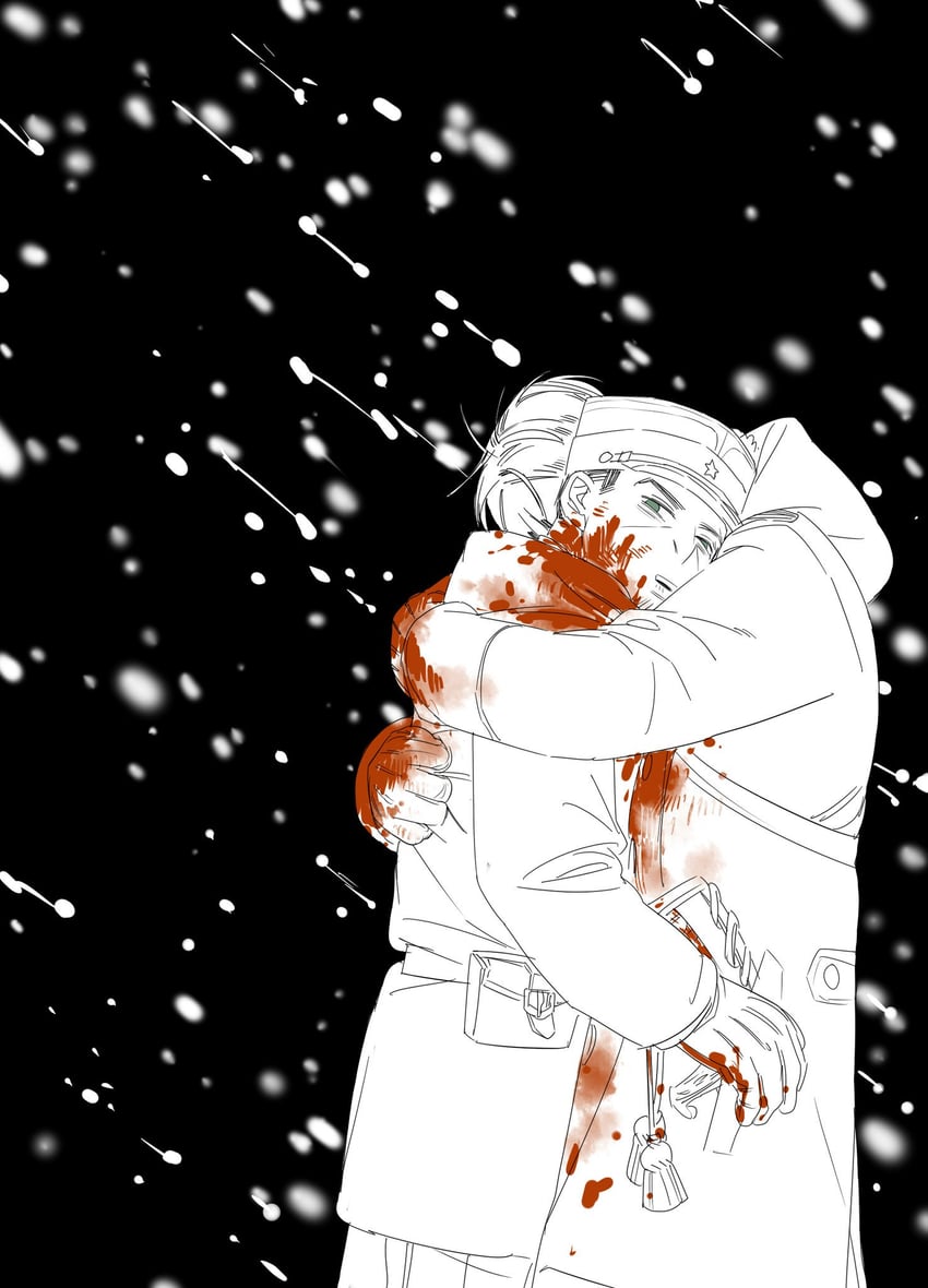 tsukishima hajime and koito otonoshin (golden kamuy) drawn by chengongzi123