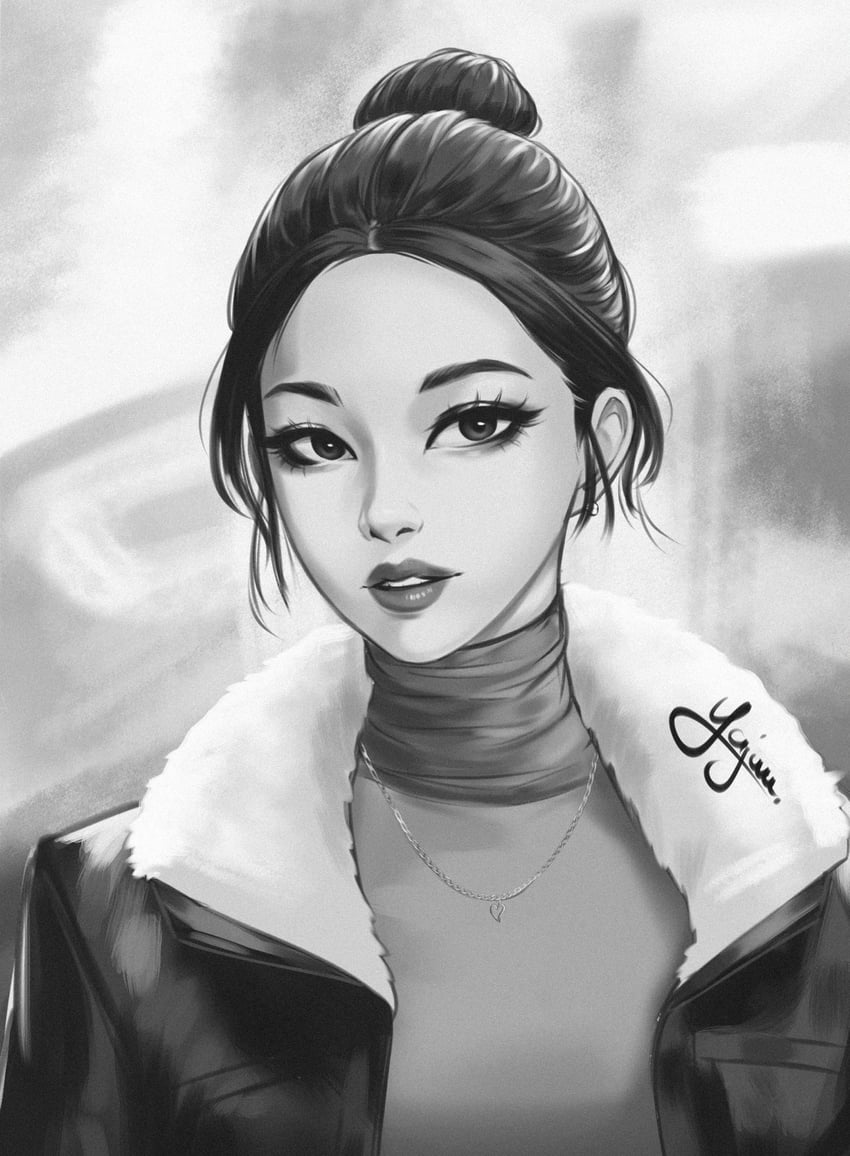 karina (real life and 1 more) drawn by yajuu_(tristan_maska)