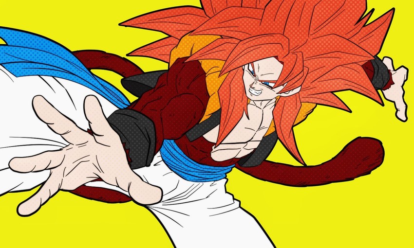 gogeta (dragon ball and 1 more) drawn by percentage05