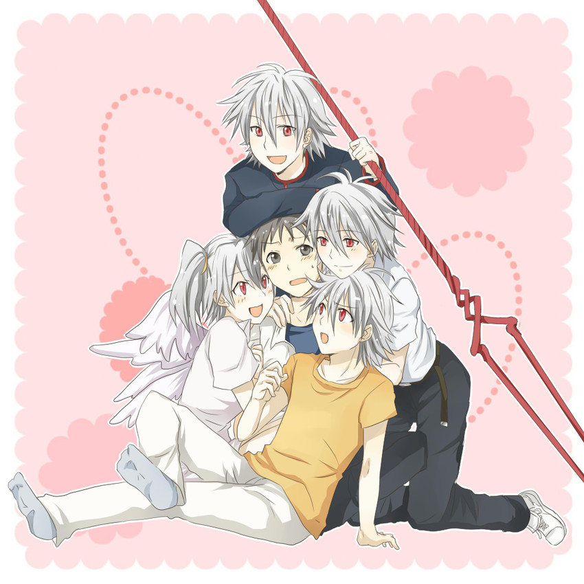 ikari shinji, nagisa kaworu, and tabris-xx (neon genesis evangelion and 1 more) drawn by inoue_yuka