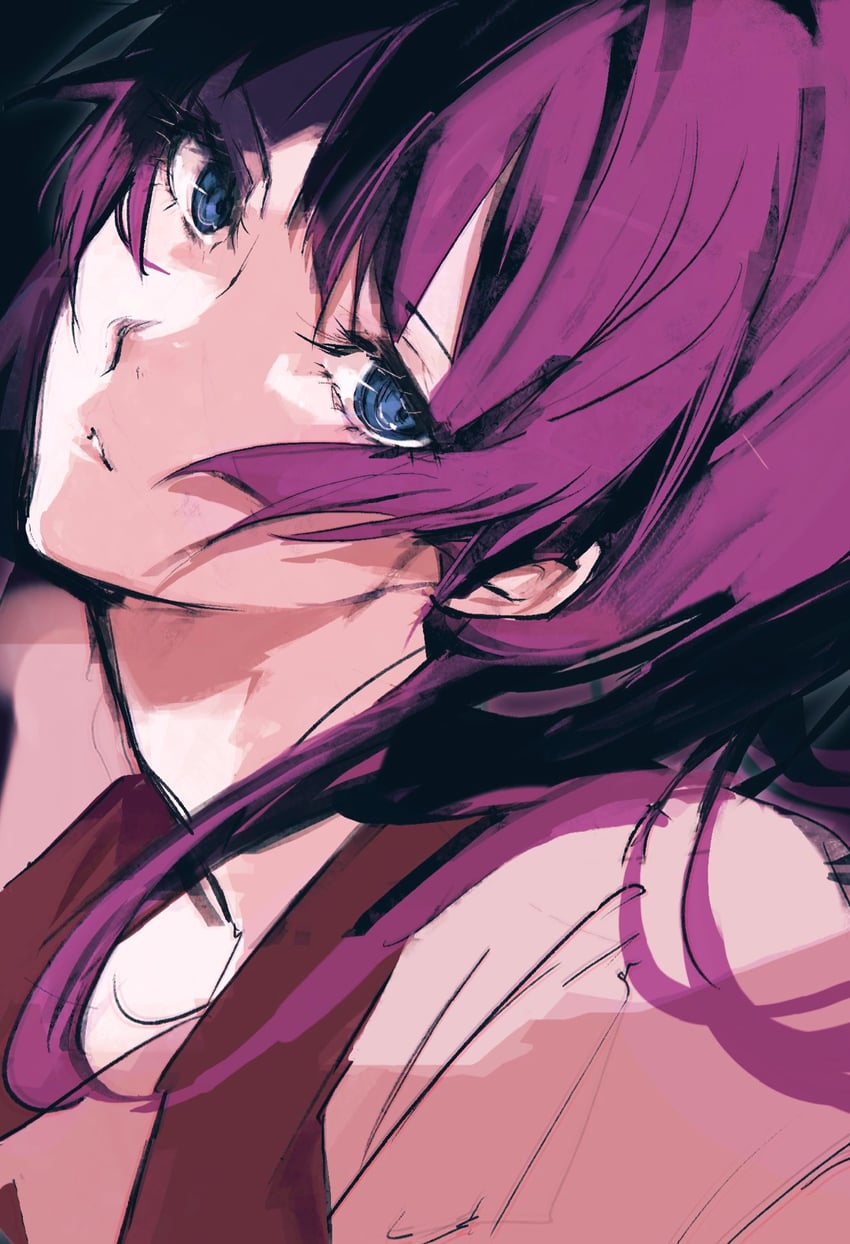 senjougahara hitagi (monogatari and 1 more) drawn by moku_(muooku)