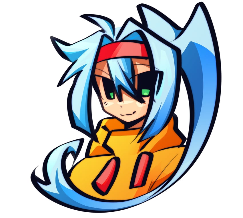 ashe (mega man and 2 more) drawn by cyb3r_pegasus