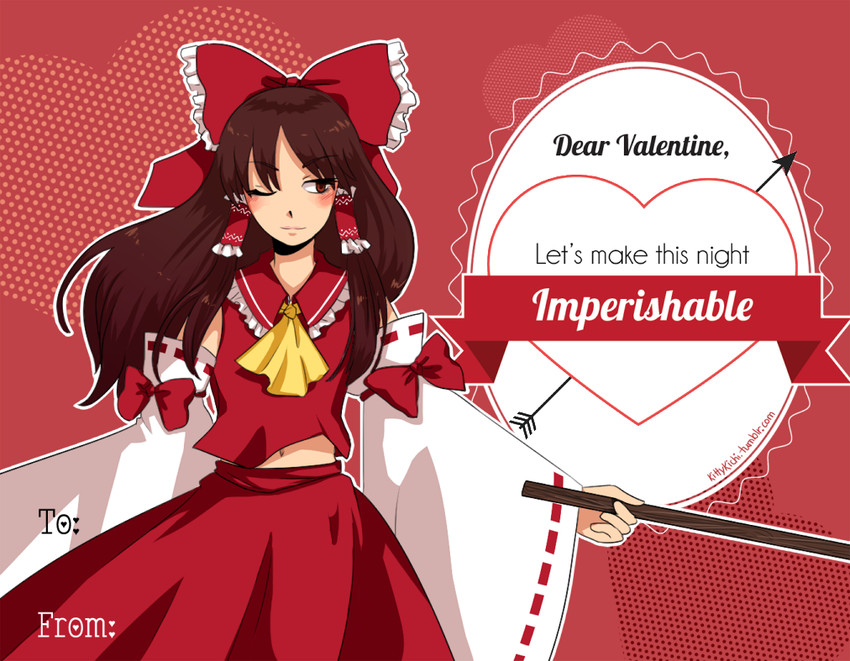 hakurei reimu (touhou) drawn by veronica_campbell
