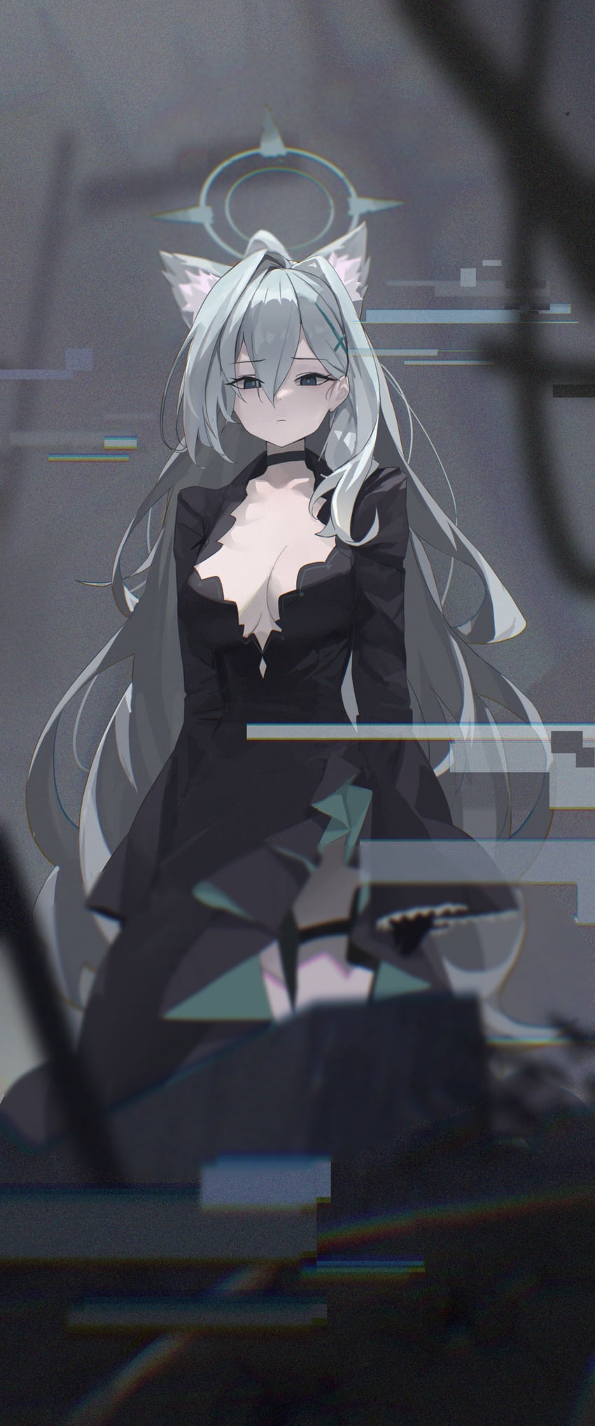 shiroko and shiroko terror (blue archive) drawn by lizard_m00