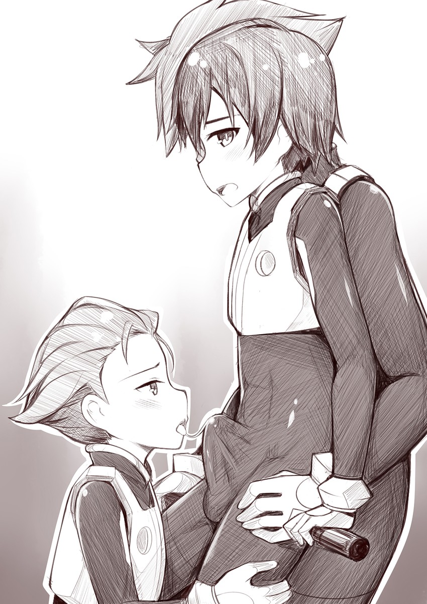 hiro, gorou, and mitsuru (darling in the franxx) drawn by liu_xi_ruki
