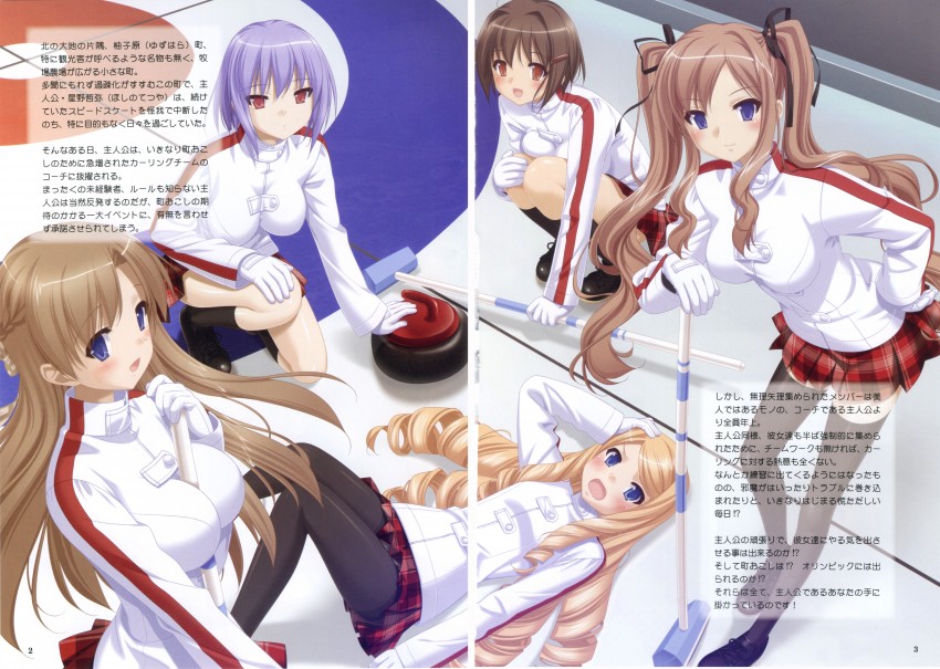 matsushima koyuki, kinoshita tomomi, nakahara asami, yoshioka saeko, and midou iori (konayuki fururi) drawn by kani_biimu