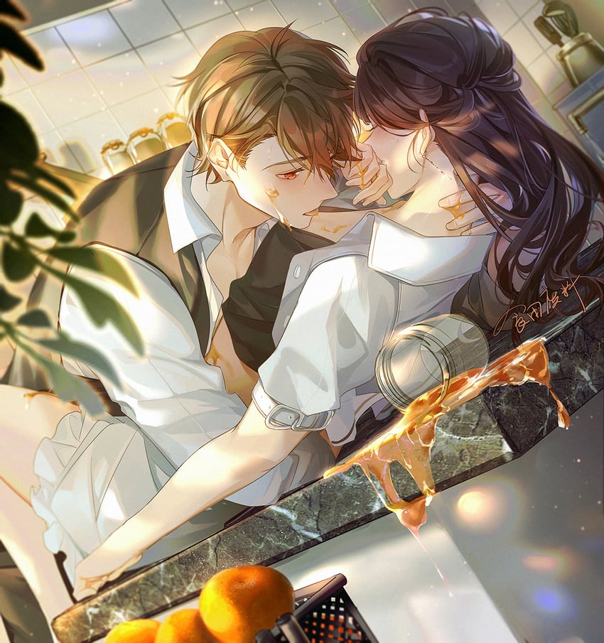 rosa and luke pearce (tears of themis) drawn by maokezi