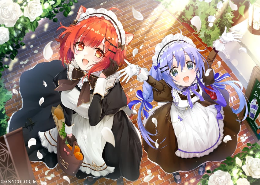 ratna petit and yuuki chihiro (nijisanji) drawn by matori_(penguin_batake)