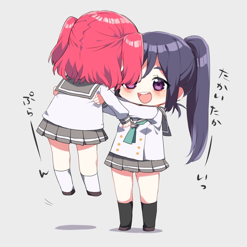matsuura kanan and kurosawa ruby (love live! and 1 more) drawn by shirasu_uni