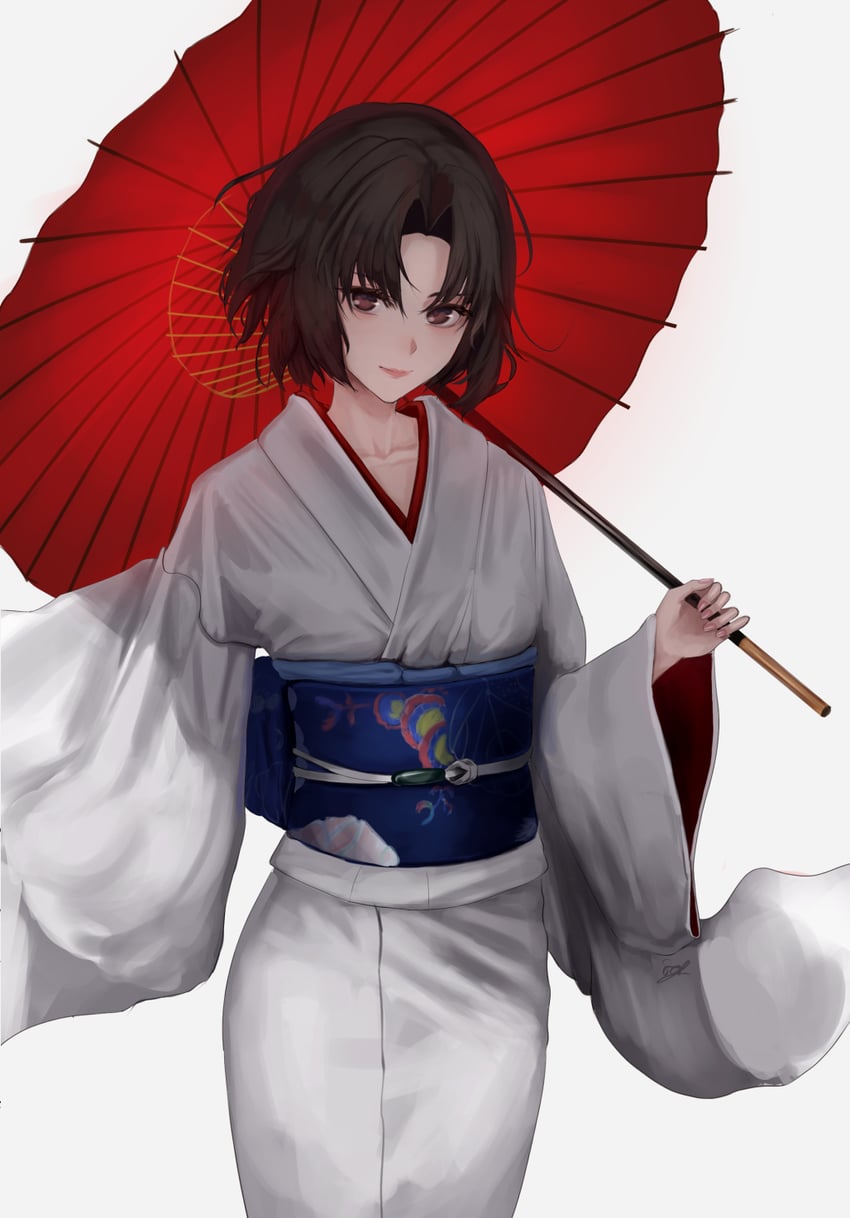 ryougi shiki and void shiki (kara no kyoukai) drawn by ekuskarma