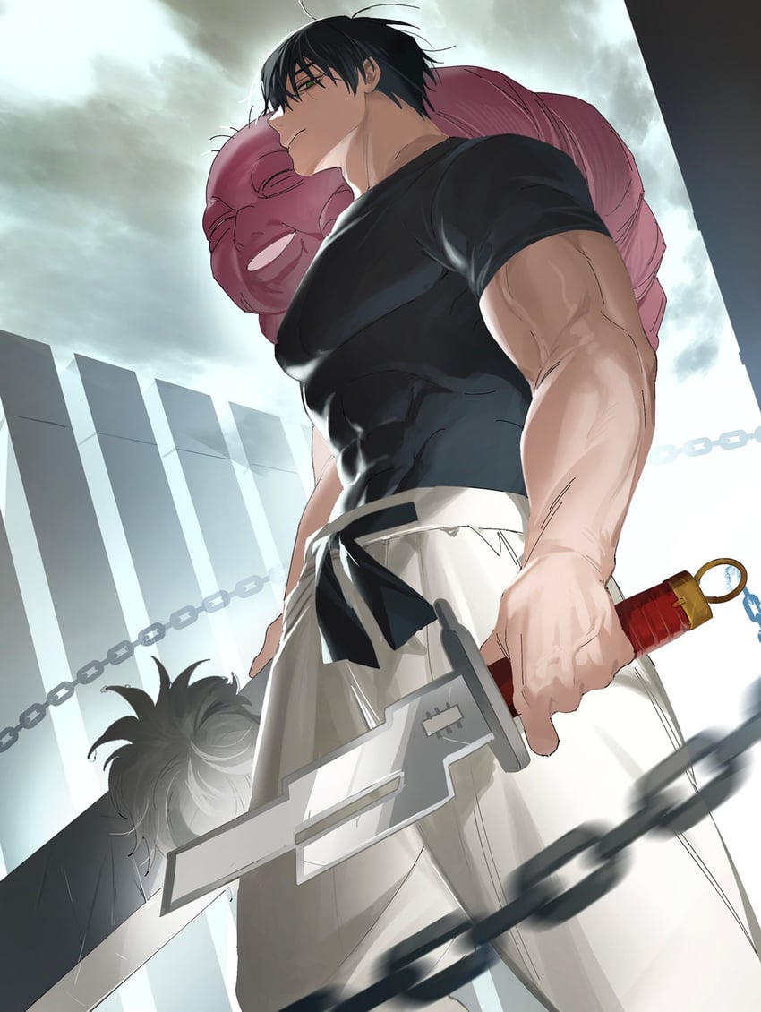 fushiguro touji and inventory curse (jujutsu kaisen) drawn by wariawabi