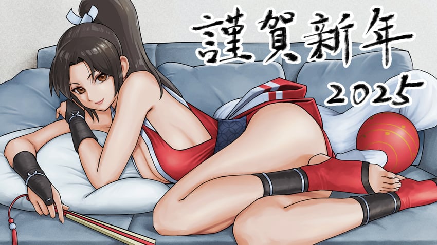 shiranui mai (street fighter and 3 more) drawn by x_chitch