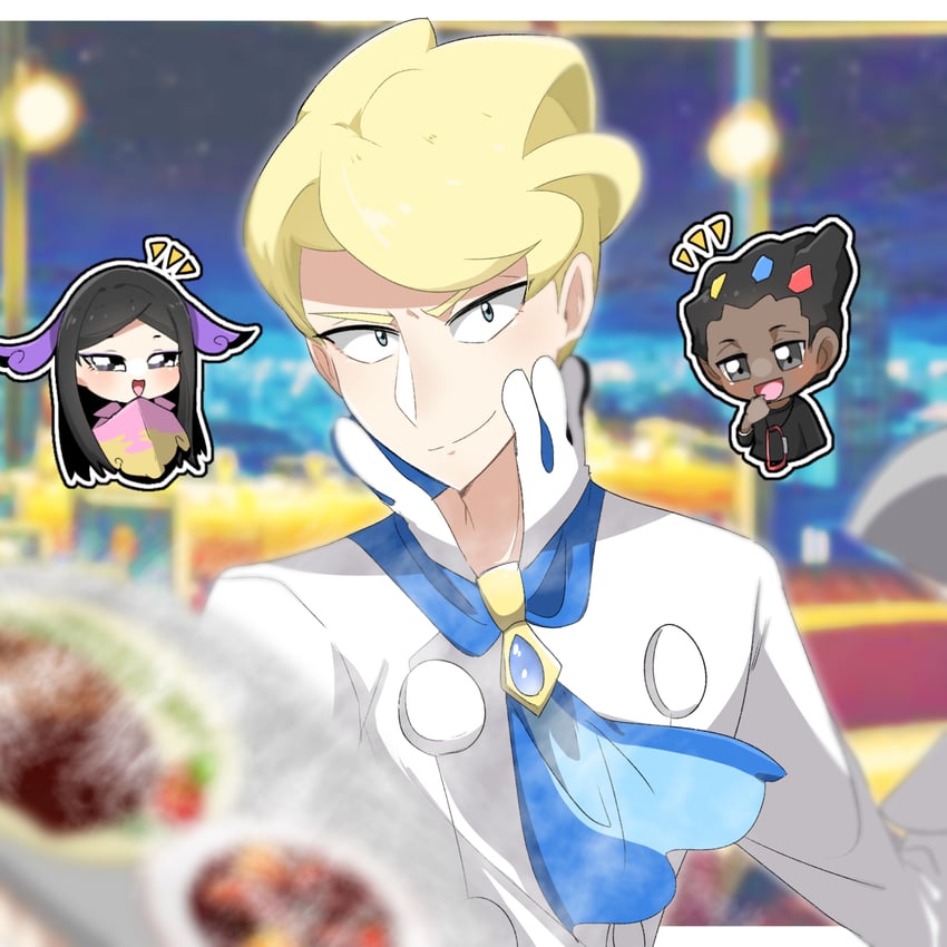 siebold, valerie, and grant (pokemon and 1 more) drawn by suta_5255