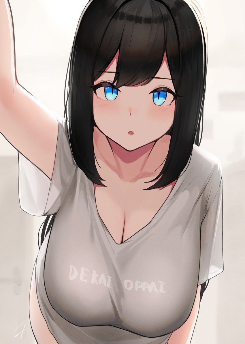 blue-eyed girl (original) drawn by hayabusa_(vert_320)