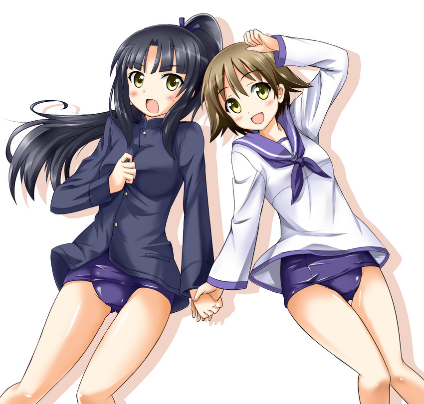 miyafuji yoshika and hattori shizuka (world witches series and 1 more) drawn by re:d_(red_liquid)