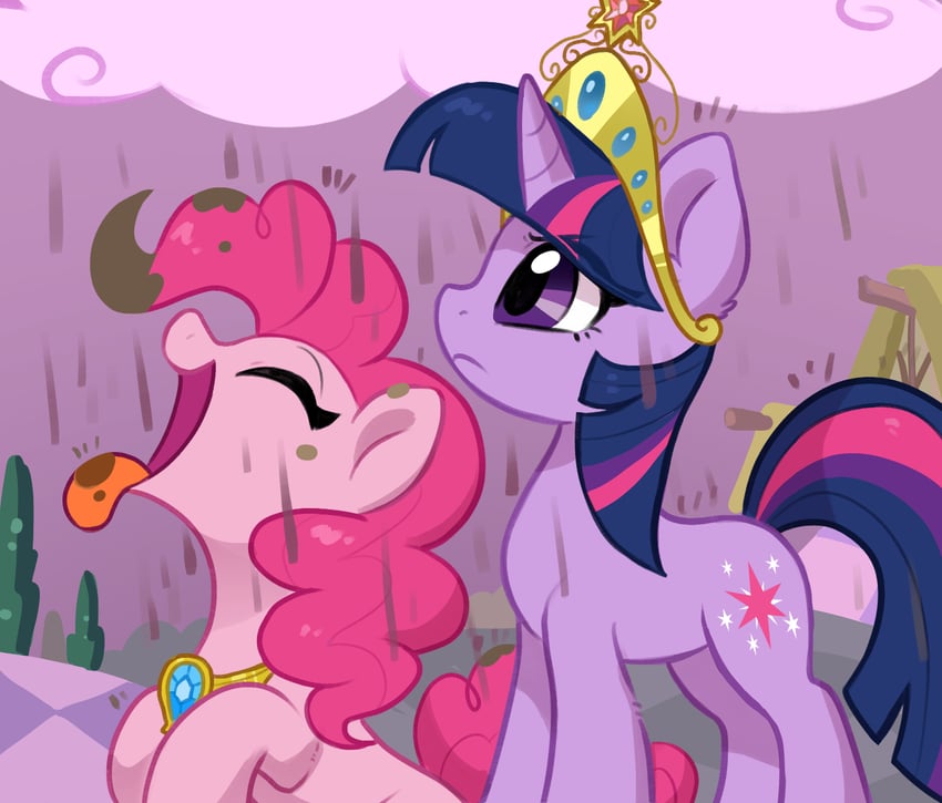twilight sparkle and pinkie pie (my little pony and 1 more) drawn by oofycolorful