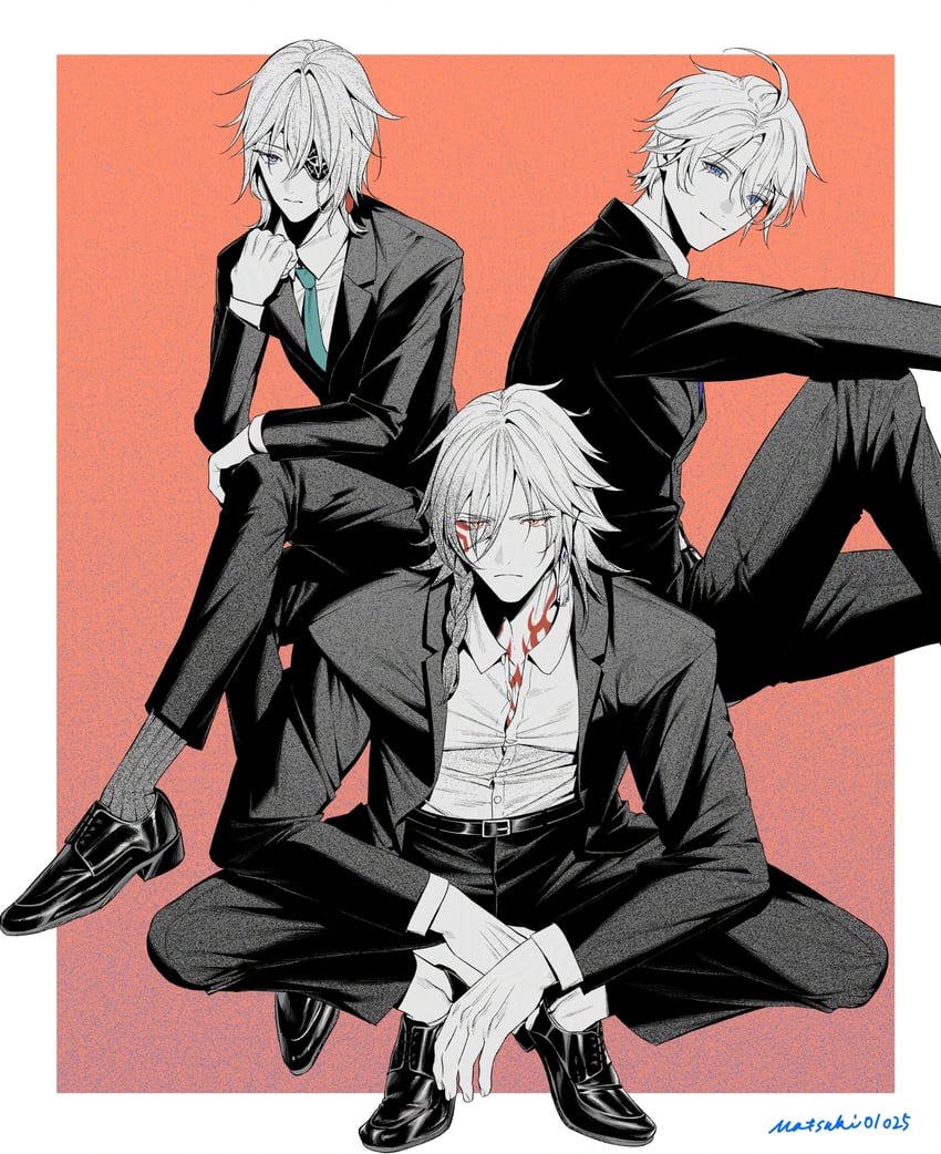 phainon, mydei, and anaxa (honkai and 1 more) drawn by matsuki_tou