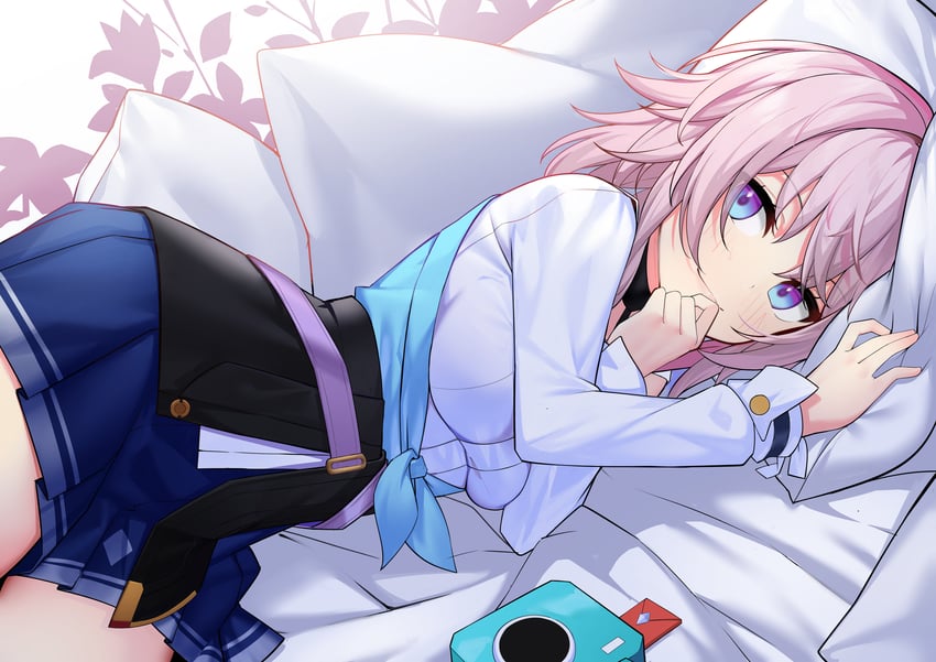 march 7th (honkai and 1 more) drawn by kuma-ra