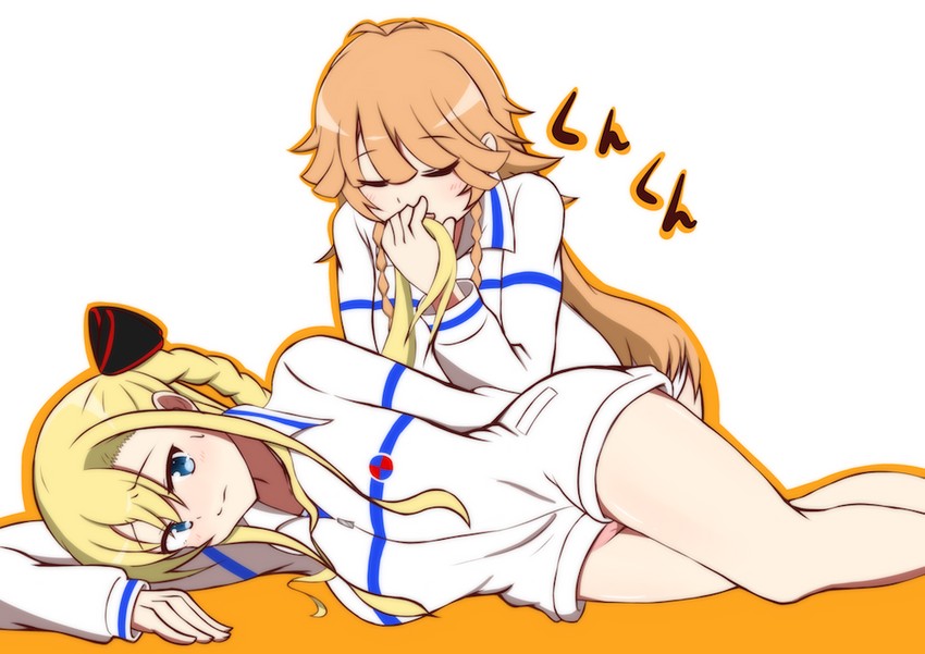 wilhelmina braunschweig ingenohl friedeburg and nosa kouko (high school fleet) drawn by nekonote2017