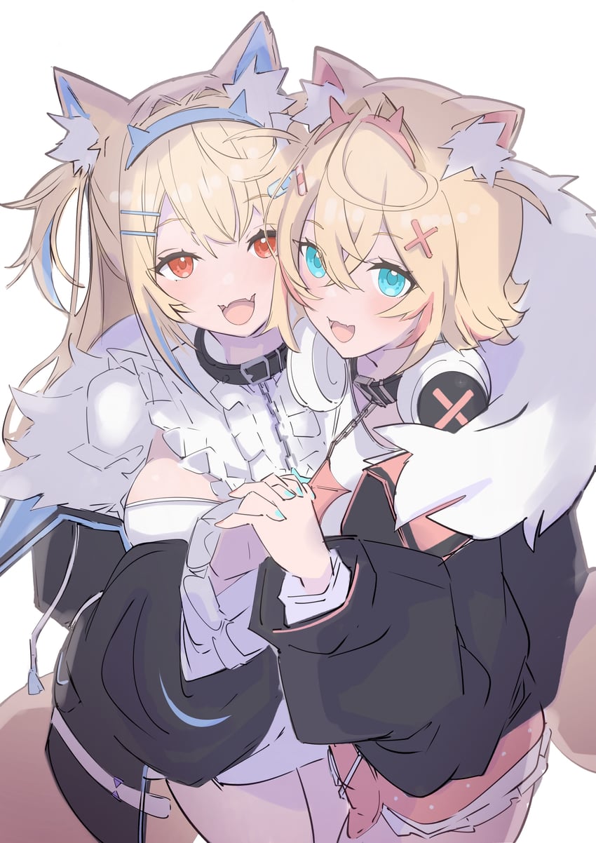fuwawa abyssgard and mococo abyssgard (hololive and 1 more) drawn by ayumi_(ayumi05888572)