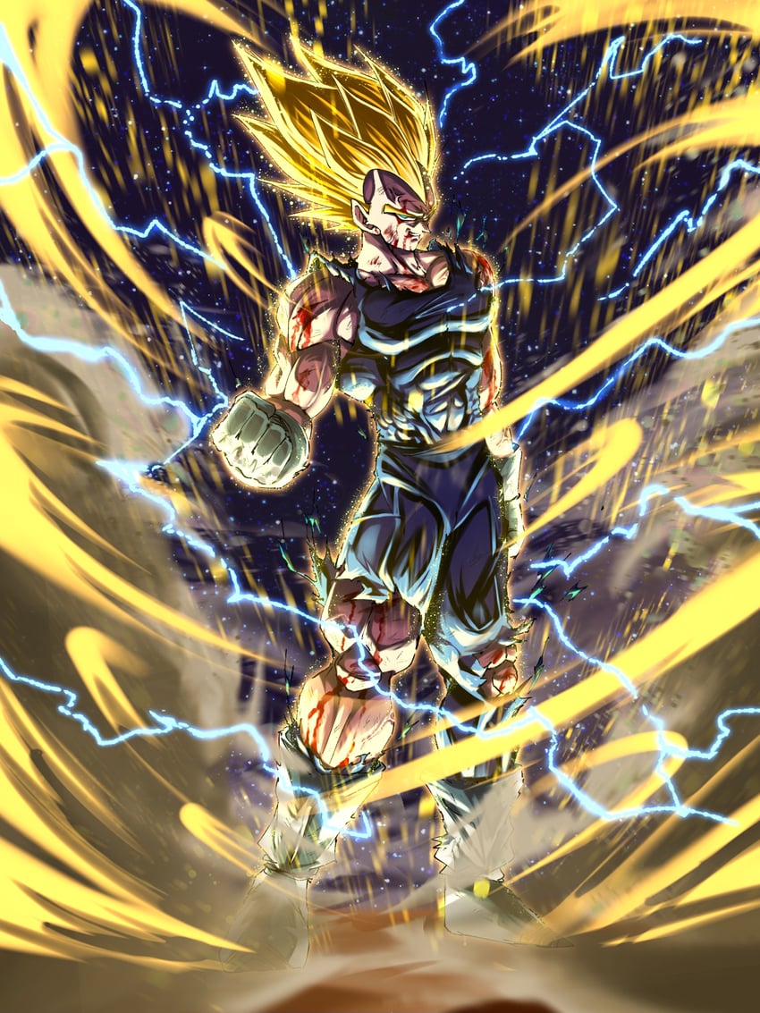 vegeta and majin vegeta (dragon ball and 1 more) drawn by neophyte_illust