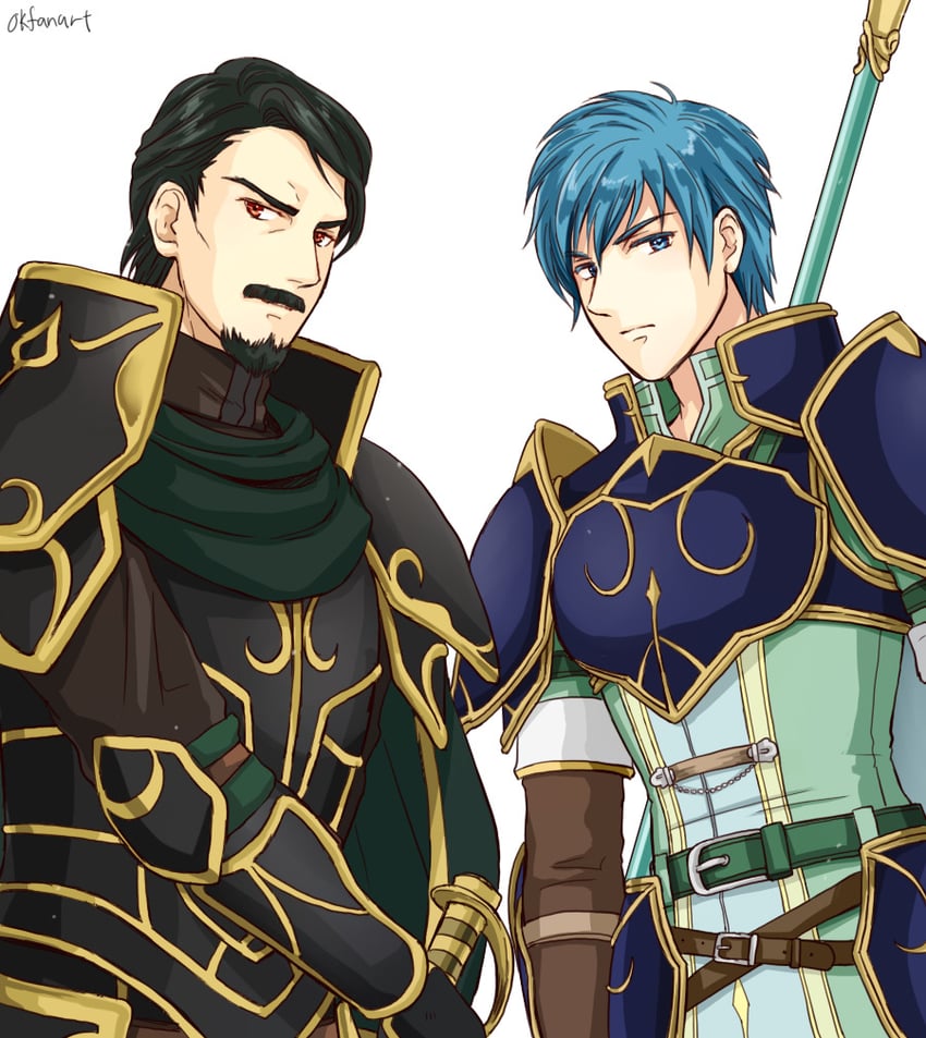 geoffrey and renning (fire emblem and 1 more) drawn by niboshi514