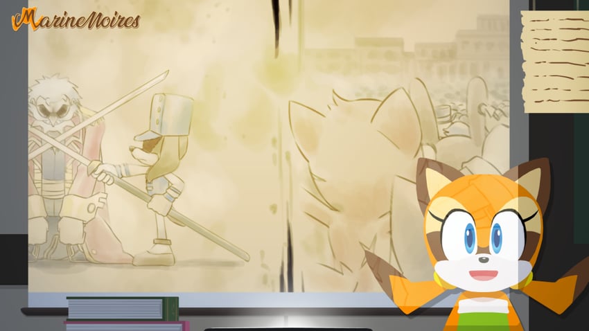 gol d. roger and marine the raccoon (one piece and 2 more) drawn by joeadok