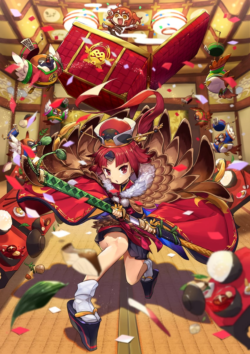 fujimaru ritsuka, beni-enma, and appren-chirps (fate and 1 more) drawn by nora_(norabox)