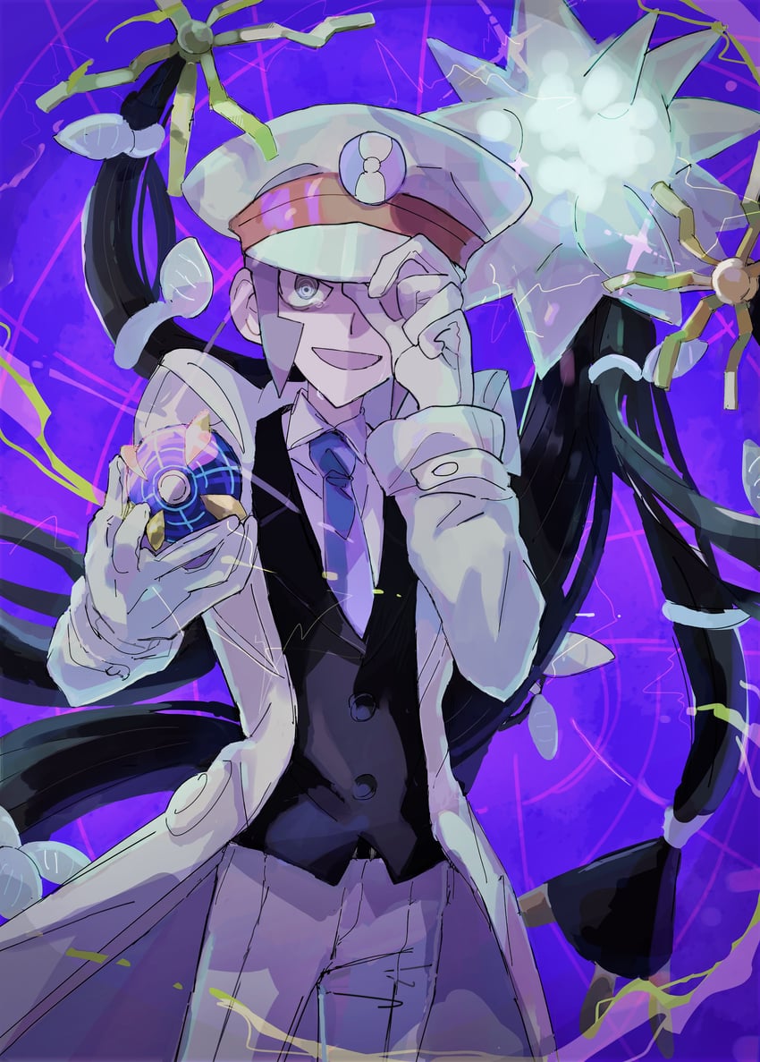 emmet and xurkitree (pokemon and 1 more) drawn by onigiri_(ahku5522)