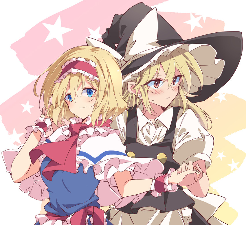 kirisame marisa and alice margatroid (touhou) drawn by ichimura_kanata
