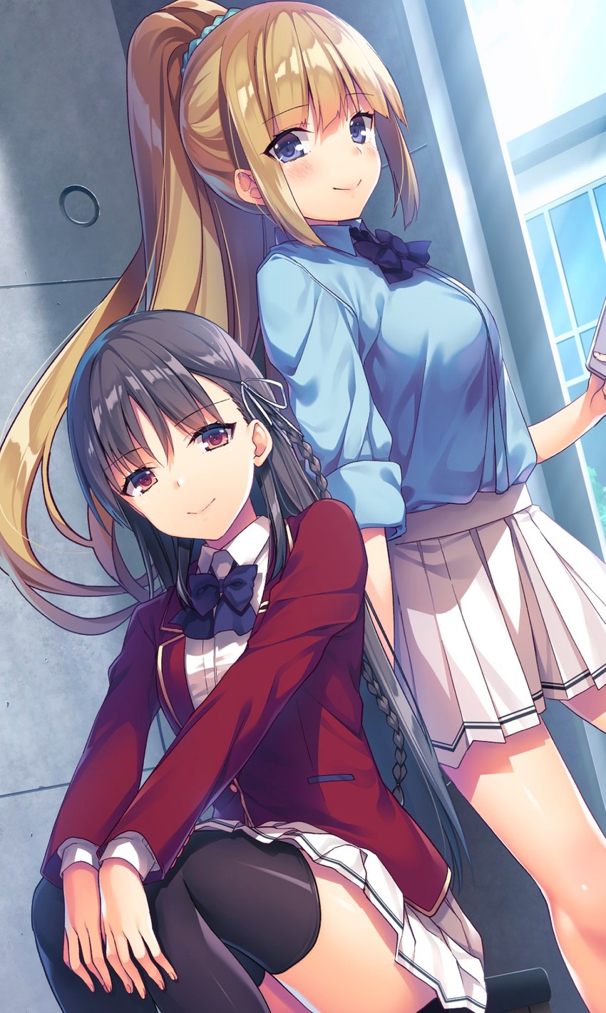 horikita suzune and karuizawa kei (youkoso jitsuryoku shijou shugi no kyoushitsu e) drawn by yu_yu