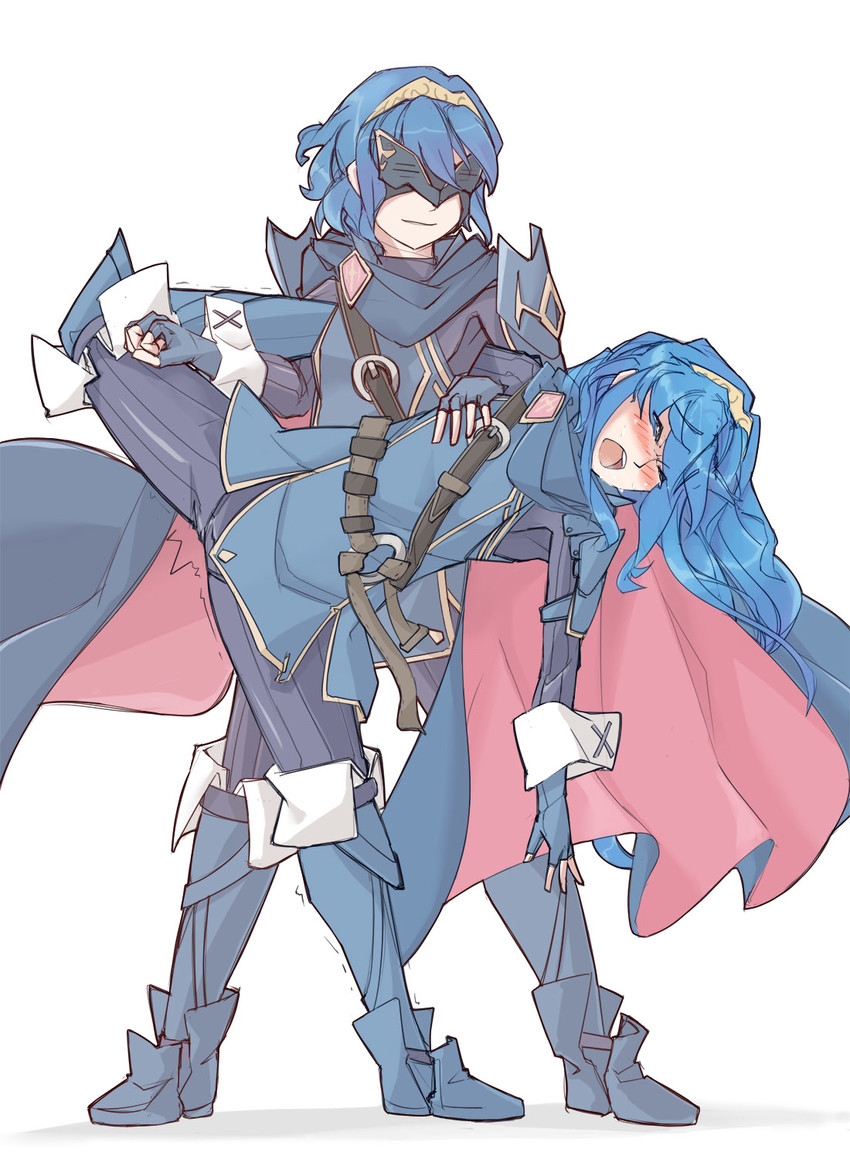 lucina and marth (fire emblem and 2 more) drawn by jaegan