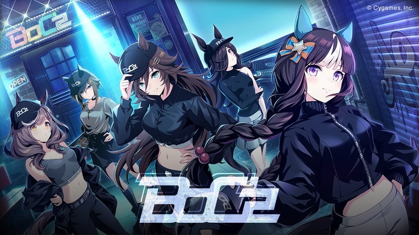 rice shower, matikane tannhauser, cheval grand, mr. c.b., and hokko tarumae (umamusume)