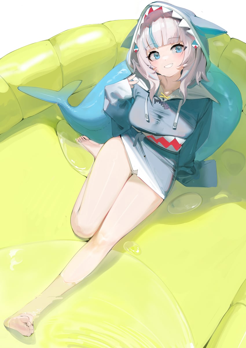 gawr gura (hololive and 1 more) drawn by prossss
