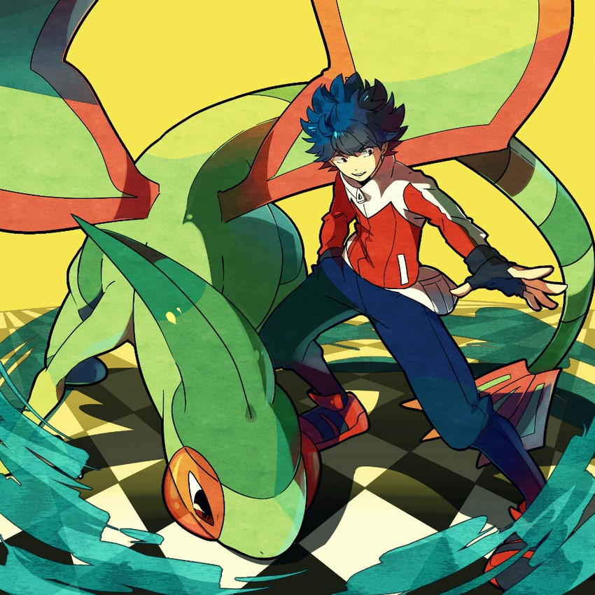 flygon and hugh (pokemon and 1 more) drawn by skyloop19