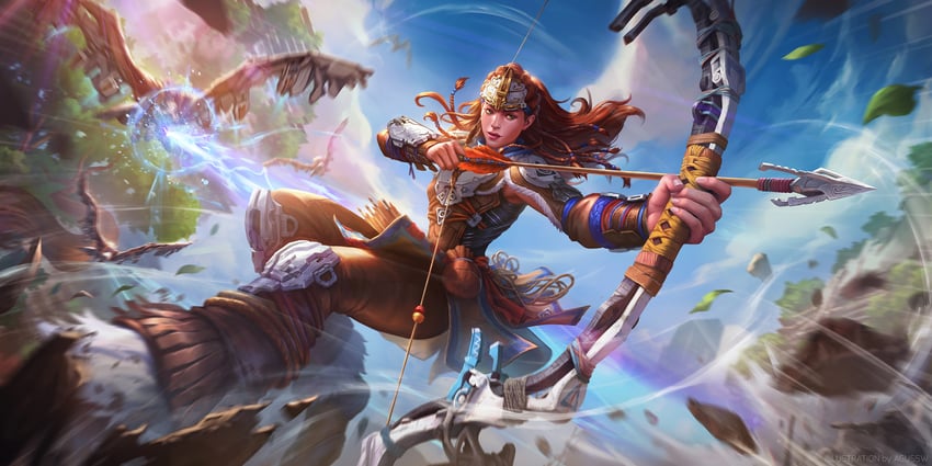 aloy (horizon and 1 more) drawn by agus_sw